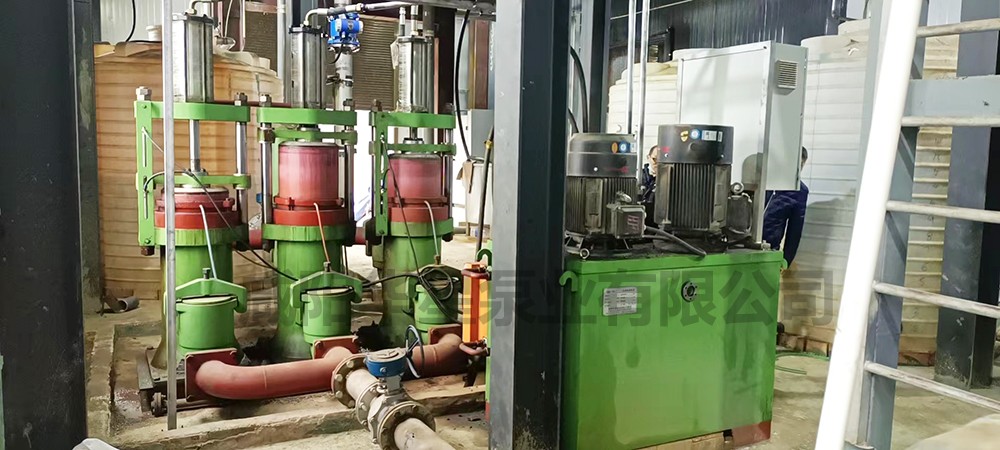 壓濾機柱塞泵三缸泵現場使用圖片4 洗煤廠大流量壓濾機節能入料泵