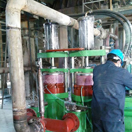 華星YBH400陶瓷柱塞泵尾礦使用現場 華星YBH400陶瓷柱塞泵尾礦使用現場